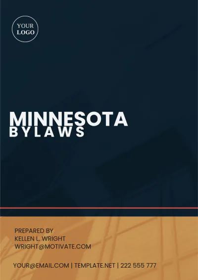 Free Minnesota Bylaws Template to Edit Online