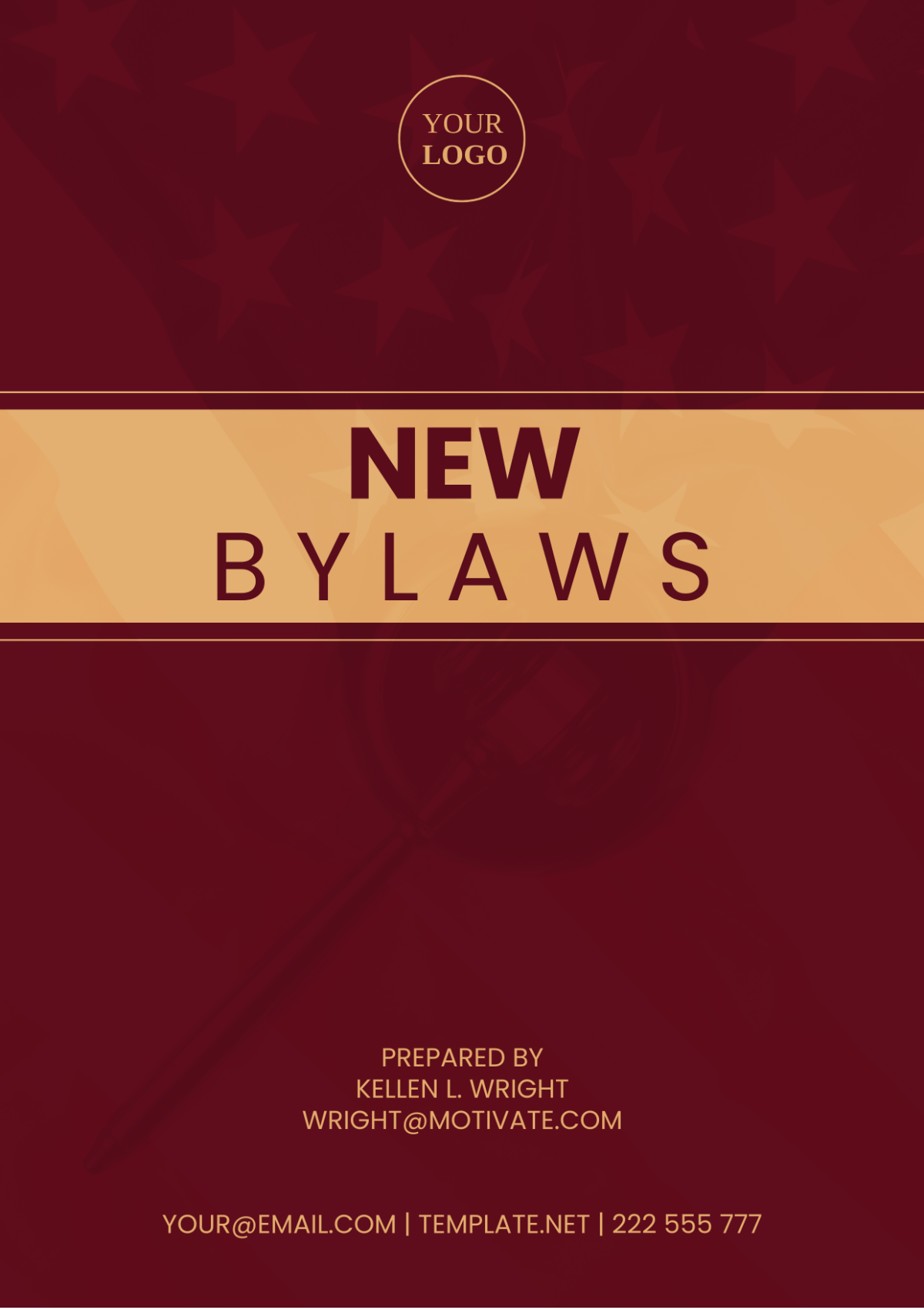 New Bylaws Template