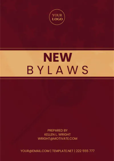 Free New Bylaws Template to Edit Online