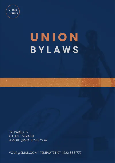 Free Union Bylaws Template to Edit Online