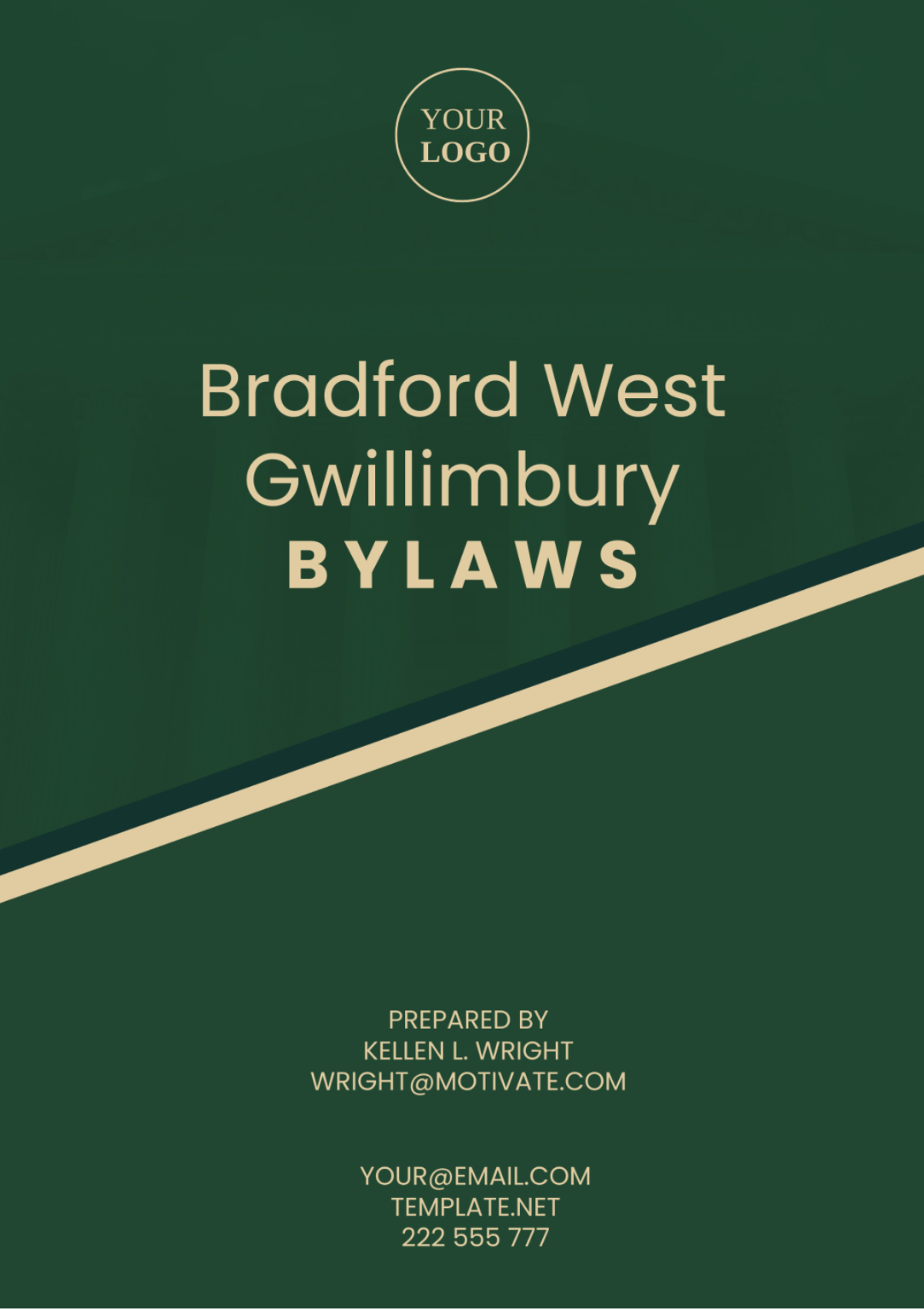 Bradford West Gwillimbury Bylaws Template