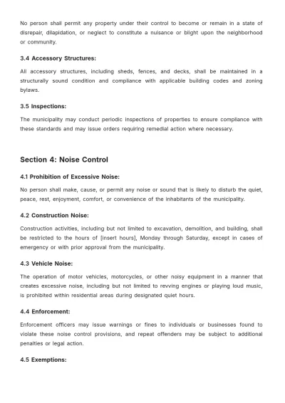 Free Bradford West Gwillimbury Bylaws Template to Edit Online