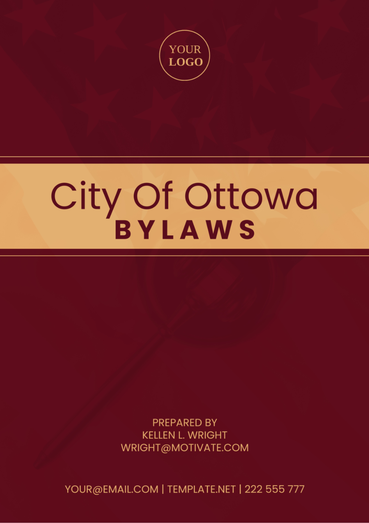 City Of Ottawa Bylaws Template