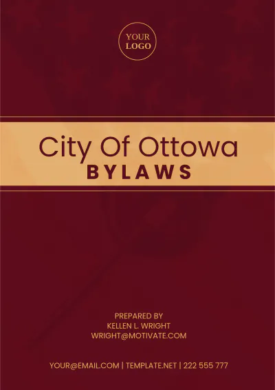 Free City Of Ottawa Bylaws Template to Edit Online
