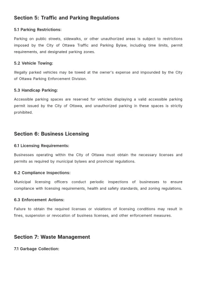 Free City Of Ottawa Bylaws Template to Edit Online
