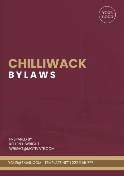 Free Chilliwack Bylaws Template to Edit Online