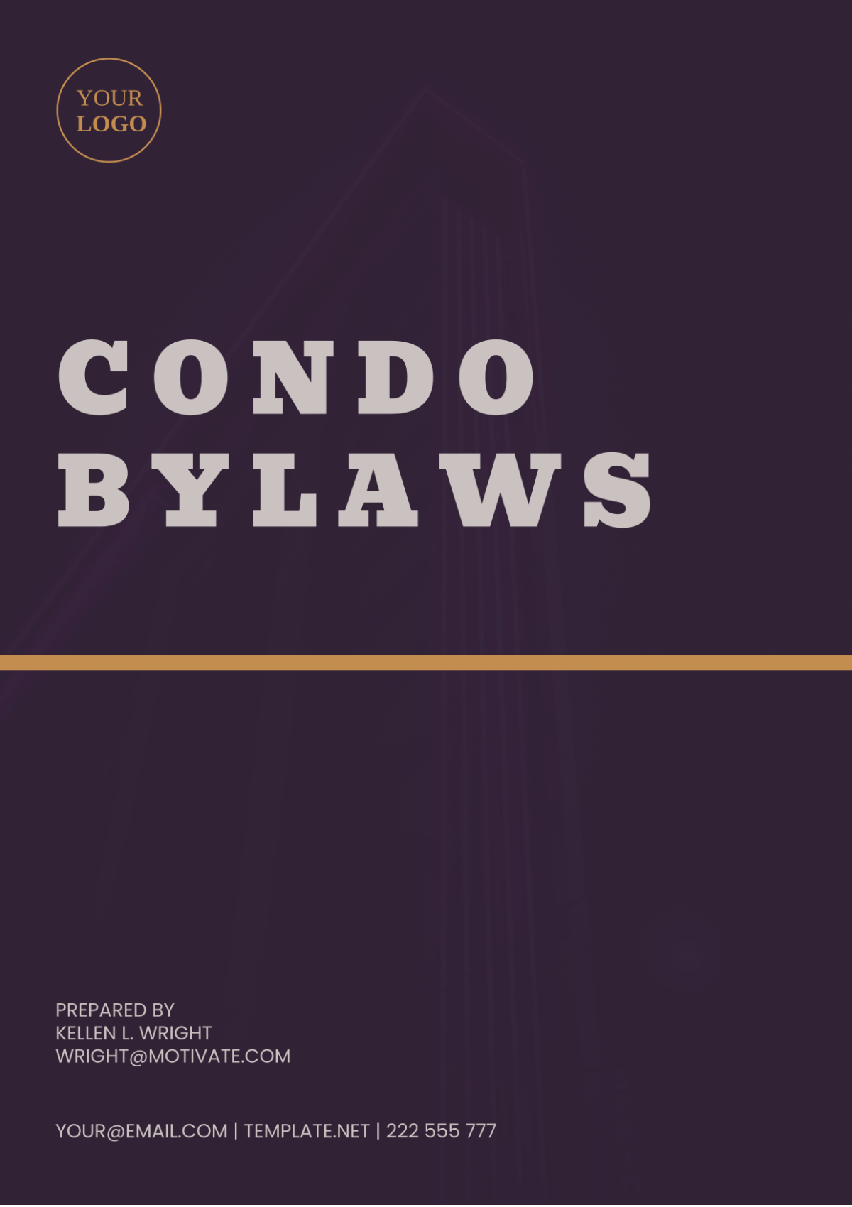 Condo Bylaws Template