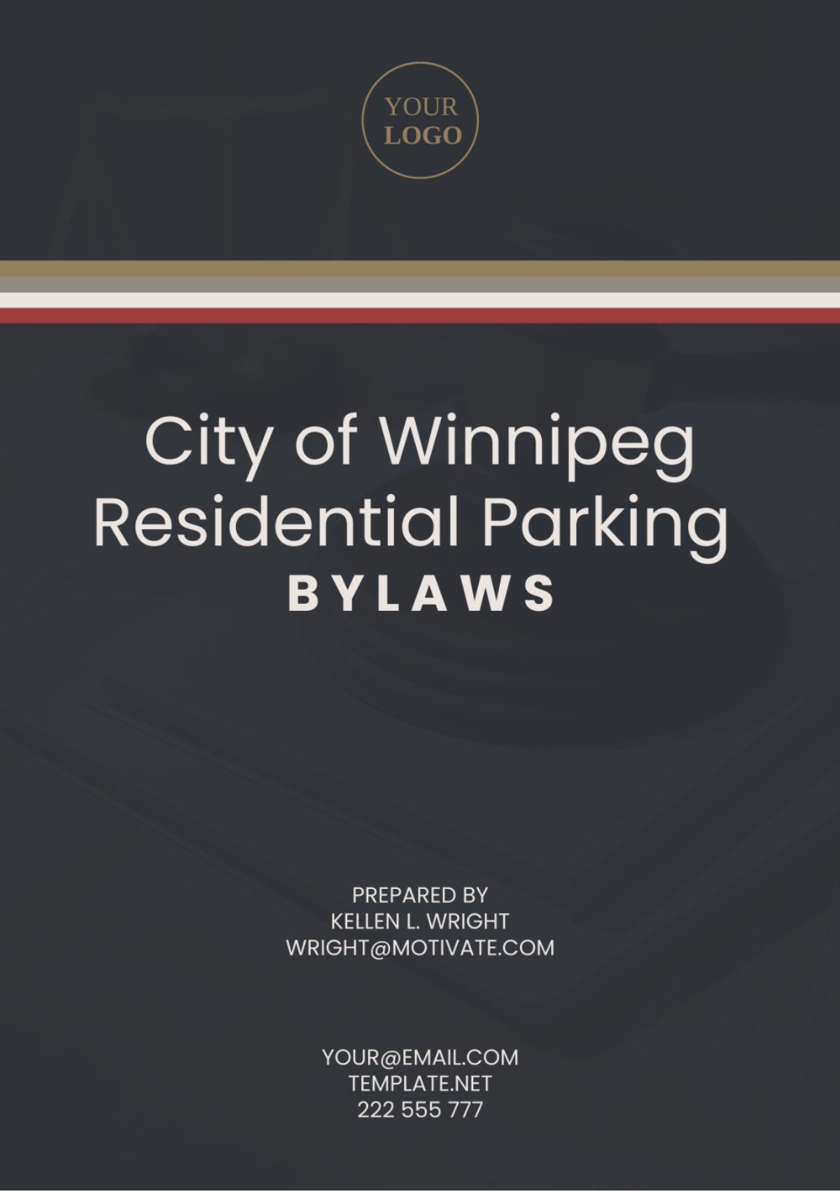 City Of Winnipeg Residential Parking Bylaws Template