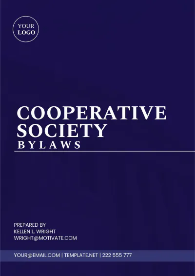 Free Cooperative Society Bylaws Template to Edit Online
