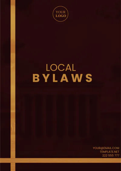 Free Local Bylaws Template to Edit Online