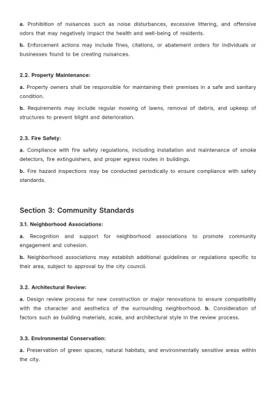 Free Local Bylaws Template to Edit Online