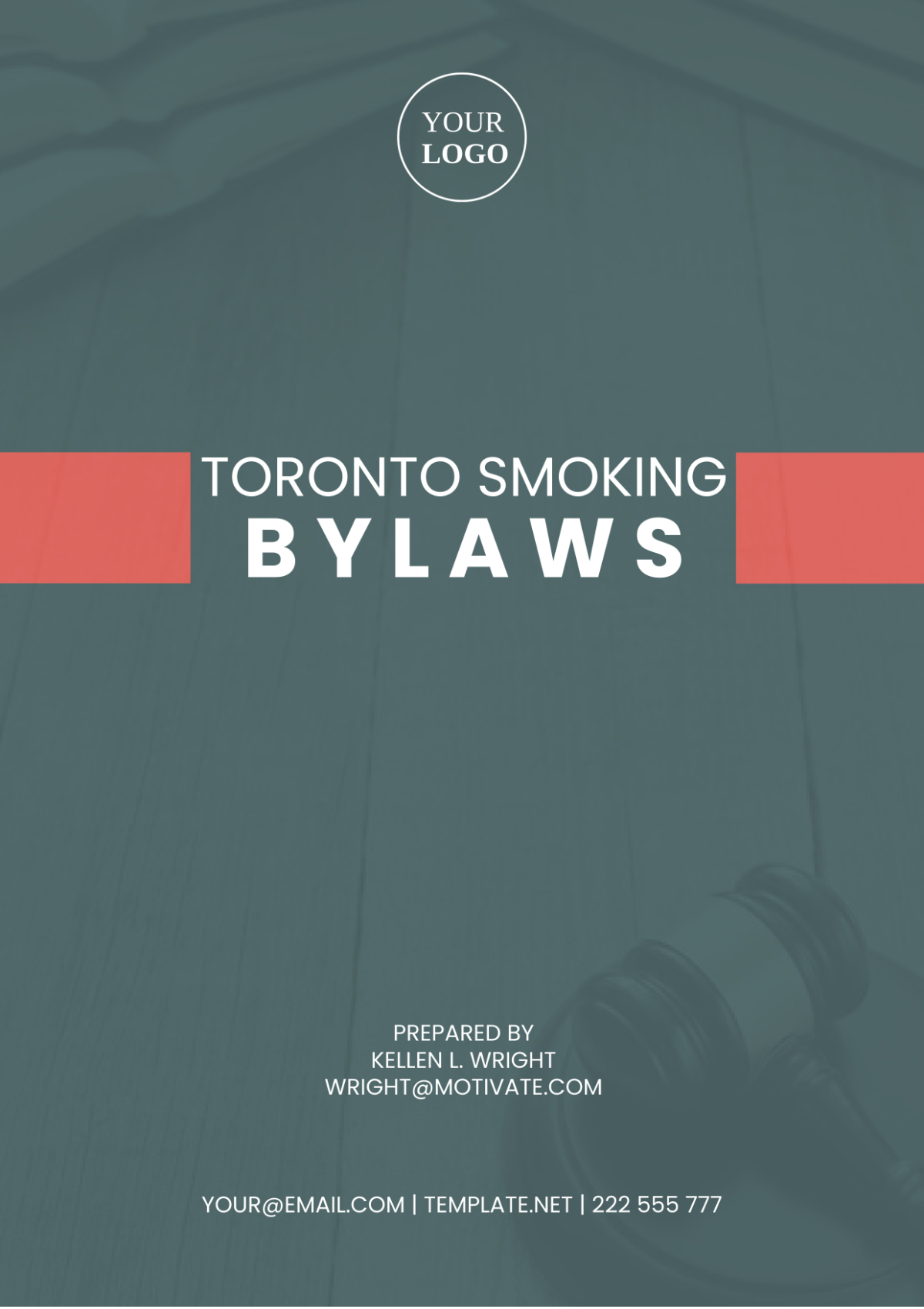 Toronto Smoking Bylaws Template