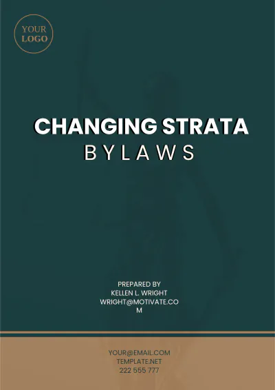 Free Changing Strata Bylaws Template to Edit Online