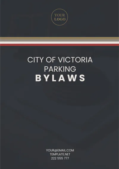 Free City Of Victoria Parking Bylaws Template to Edit Online