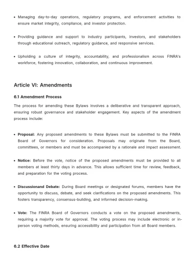 Free Finra Bylaws Template to Edit Online