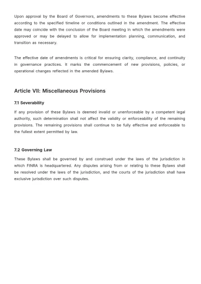 Free Finra Bylaws Template to Edit Online