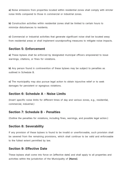Free Municipal Bylaws Template to Edit Online