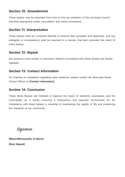 Free Municipal Bylaws Template to Edit Online