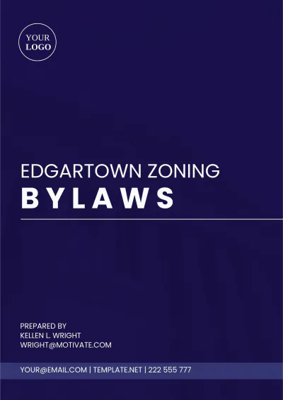 Free Edgartown Zoning Bylaws Template to Edit Online