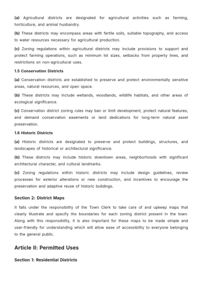 Free Edgartown Zoning Bylaws Template to Edit Online