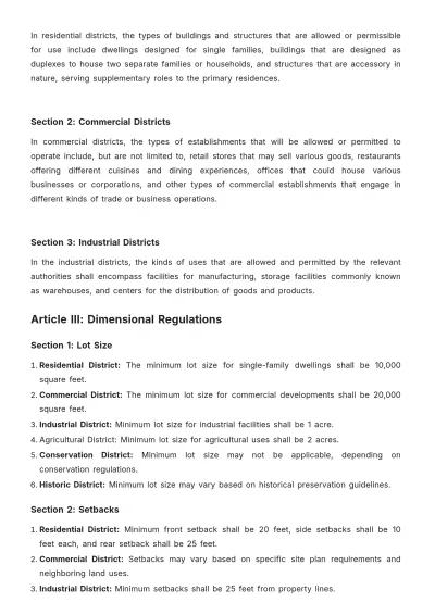 Free Edgartown Zoning Bylaws Template to Edit Online
