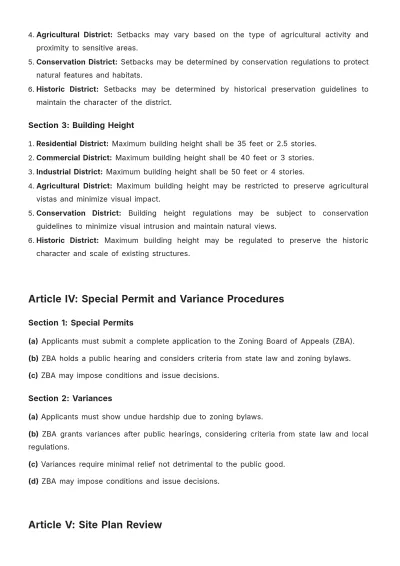 Free Edgartown Zoning Bylaws Template to Edit Online