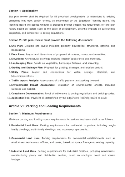 Free Edgartown Zoning Bylaws Template to Edit Online