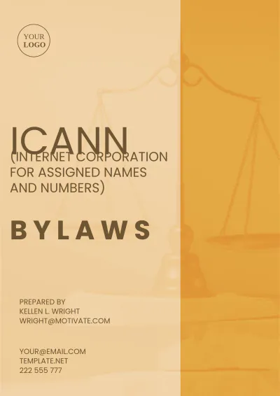 Free Icann (Internet Corporation For Assigned Names And Numbers) Bylaws Template to Edit Online