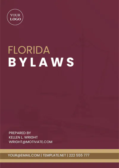 Free Florida Bylaws Template to Edit Online