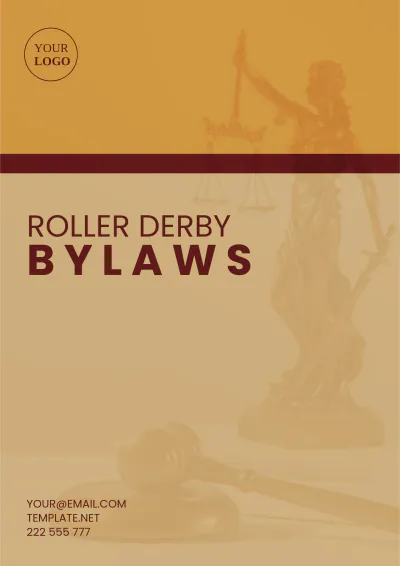 Free Roller Derby Bylaws Template to Edit Online