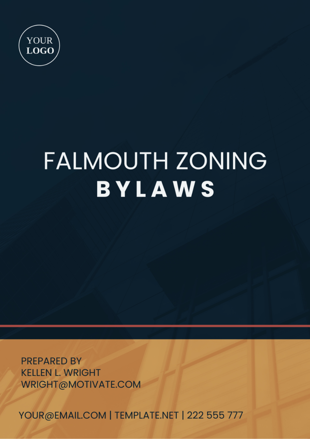 Free Falmouth Zoning Bylaws Template