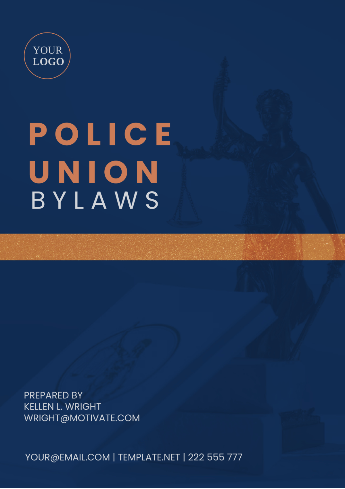 Police Union Bylaws Template