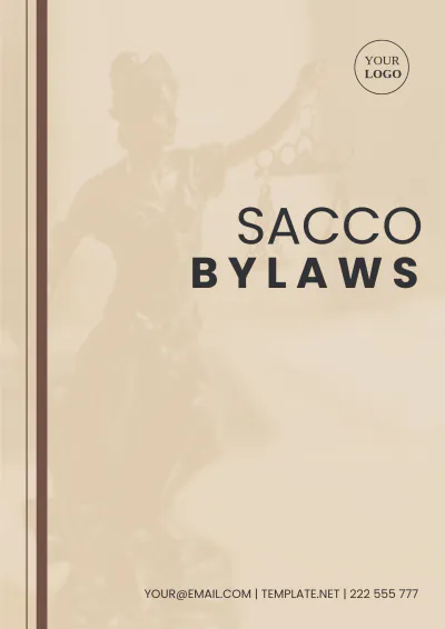 Free Sacco Bylaws Template to Edit Online