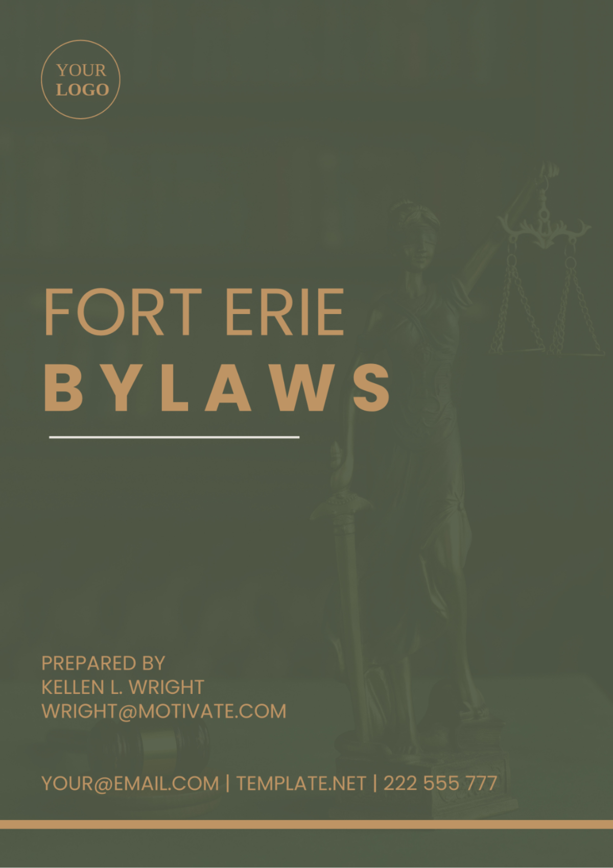 Free Fort Erie Bylaws Template