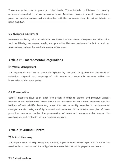 Free Fort Erie Bylaws Template to Edit Online