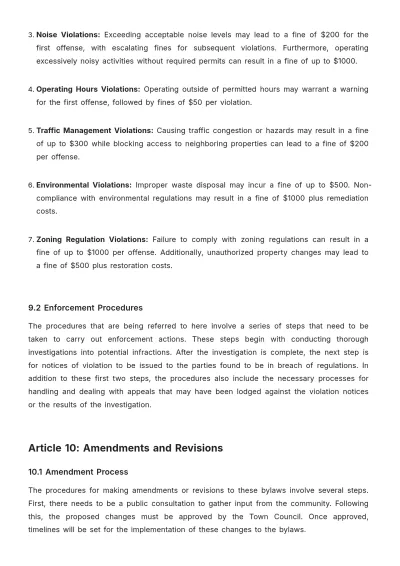 Free Fort Erie Bylaws Template to Edit Online