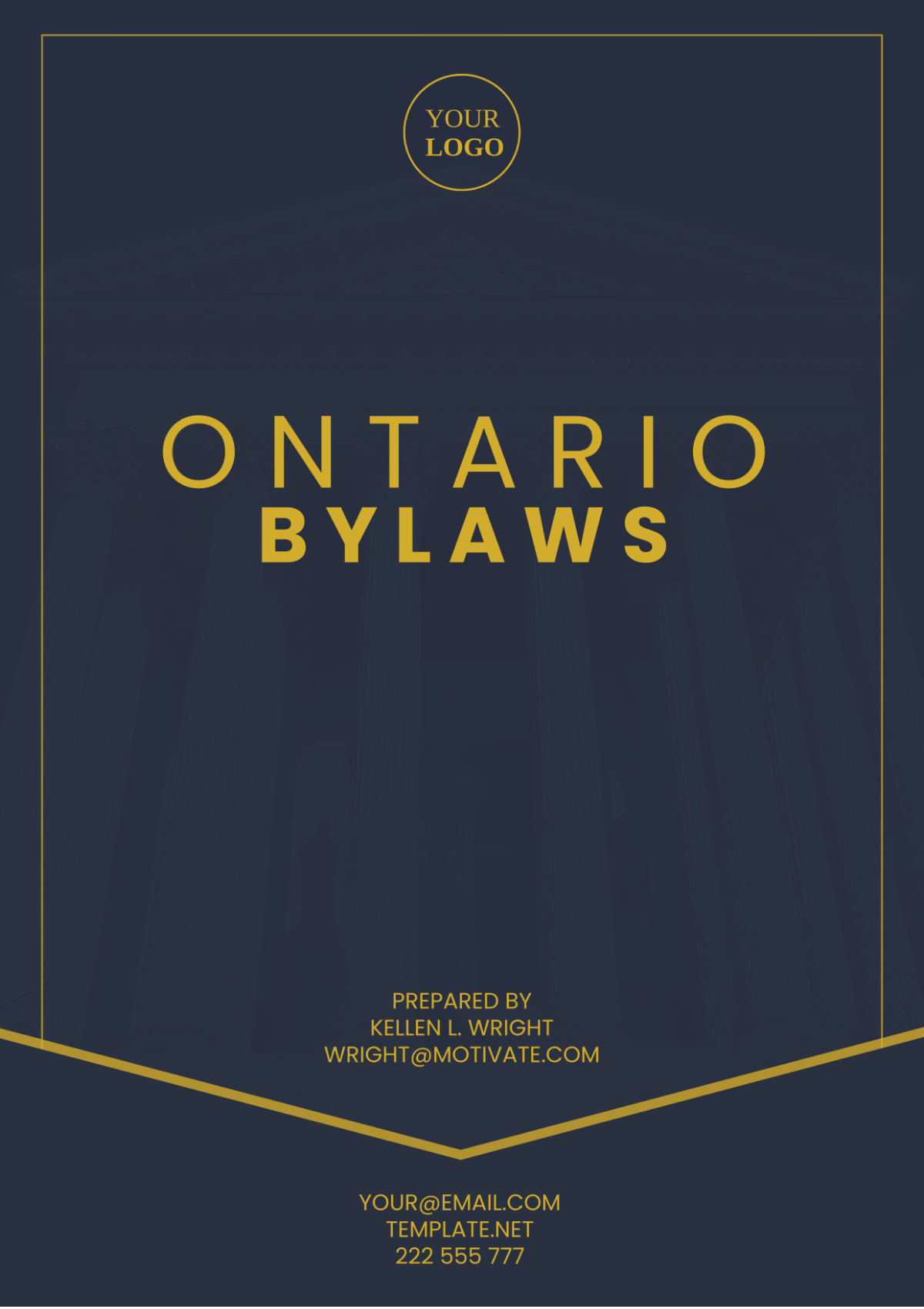 Ontario Bylaws Template