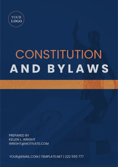 Free Constitution And Bylaws Template to Edit Online