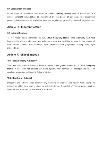 Free Constitution And Bylaws Template to Edit Online