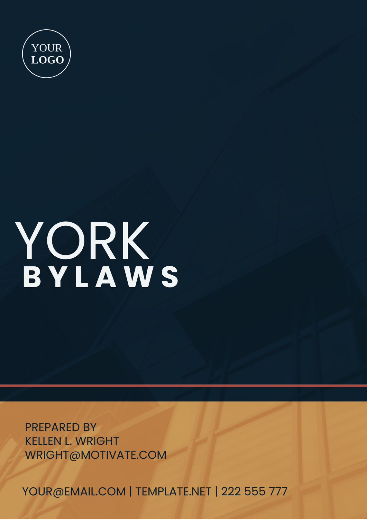 Free York Bylaws Template