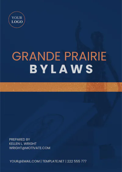 Free Grande Prairie Bylaws Template to Edit Online