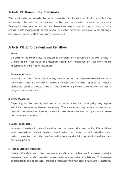 Free Grande Prairie Bylaws Template to Edit Online