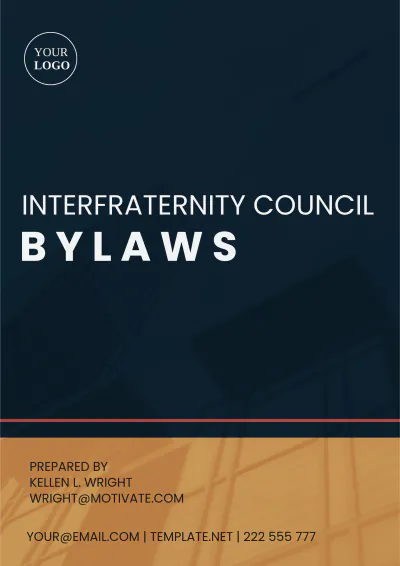 Free Ifc(Interfraternity Council) Bylaws Template to Edit Online