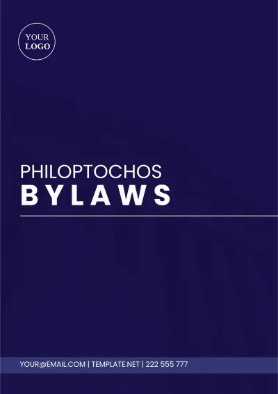 Free Philoptochos Bylaws Template to Edit Online