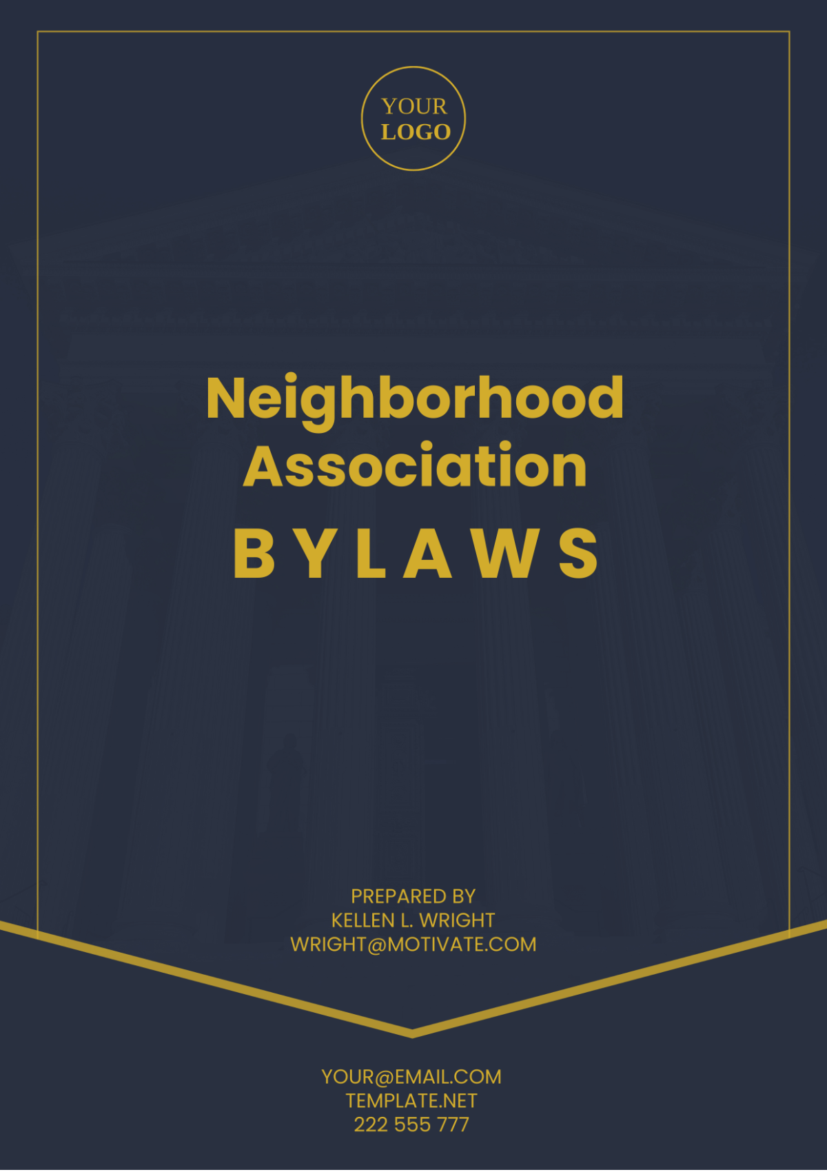 Neighborhood Association Bylaws Template