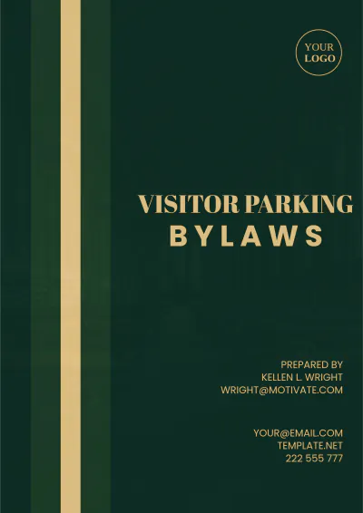 Free Visitor Parking Bylaws Template to Edit Online