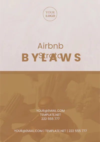 Free Airbnb Strata Bylaws Template to Edit Online