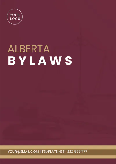 Free Alberta Bylaws Template to Edit Online
