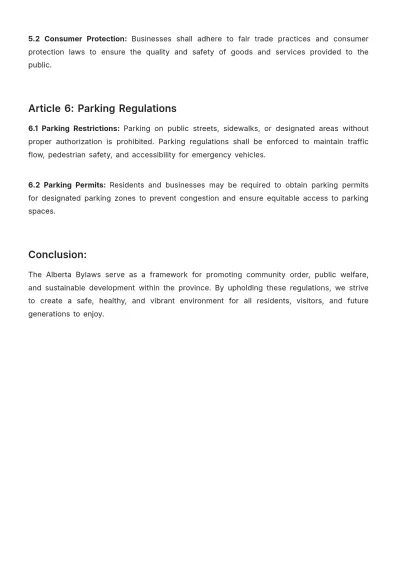 Free Alberta Bylaws Template to Edit Online