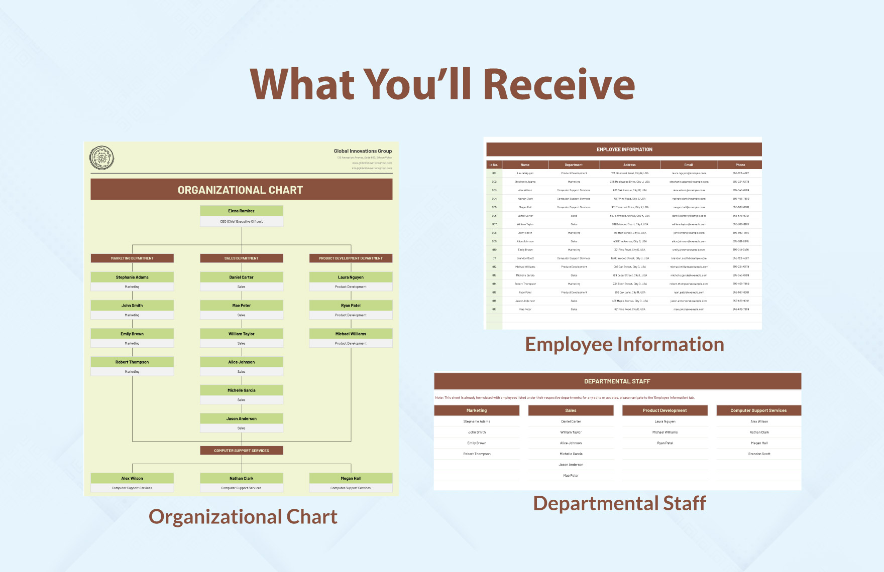 Blank Organizational Chart Template